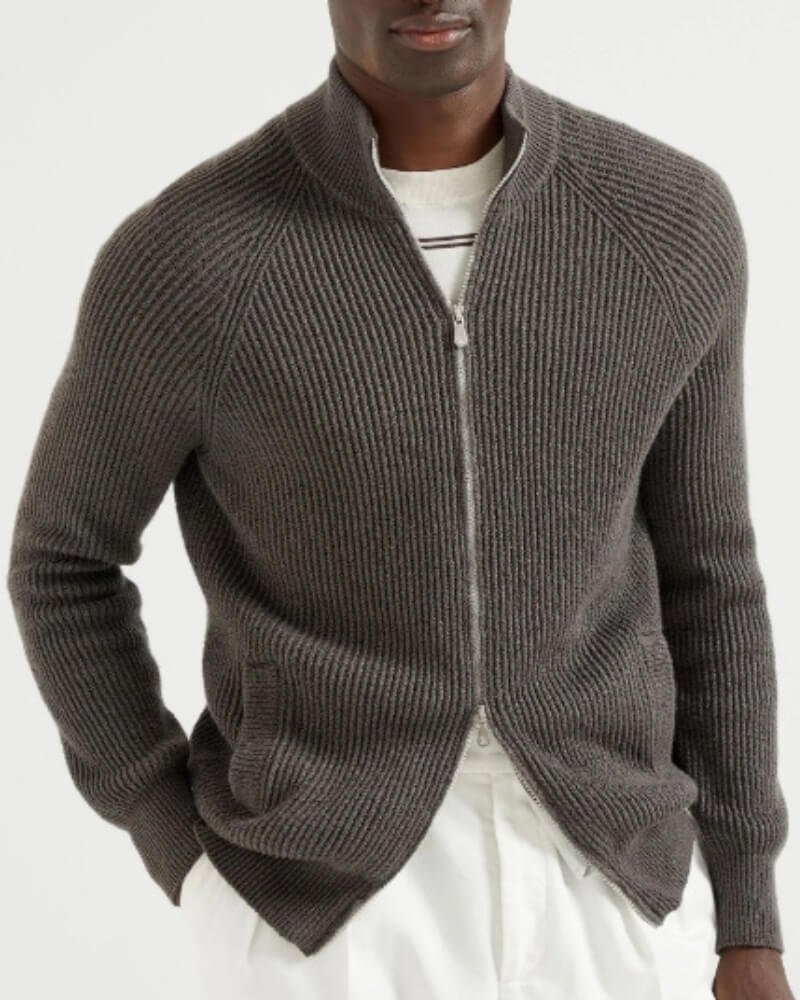 Luciano Full Zip Sweater