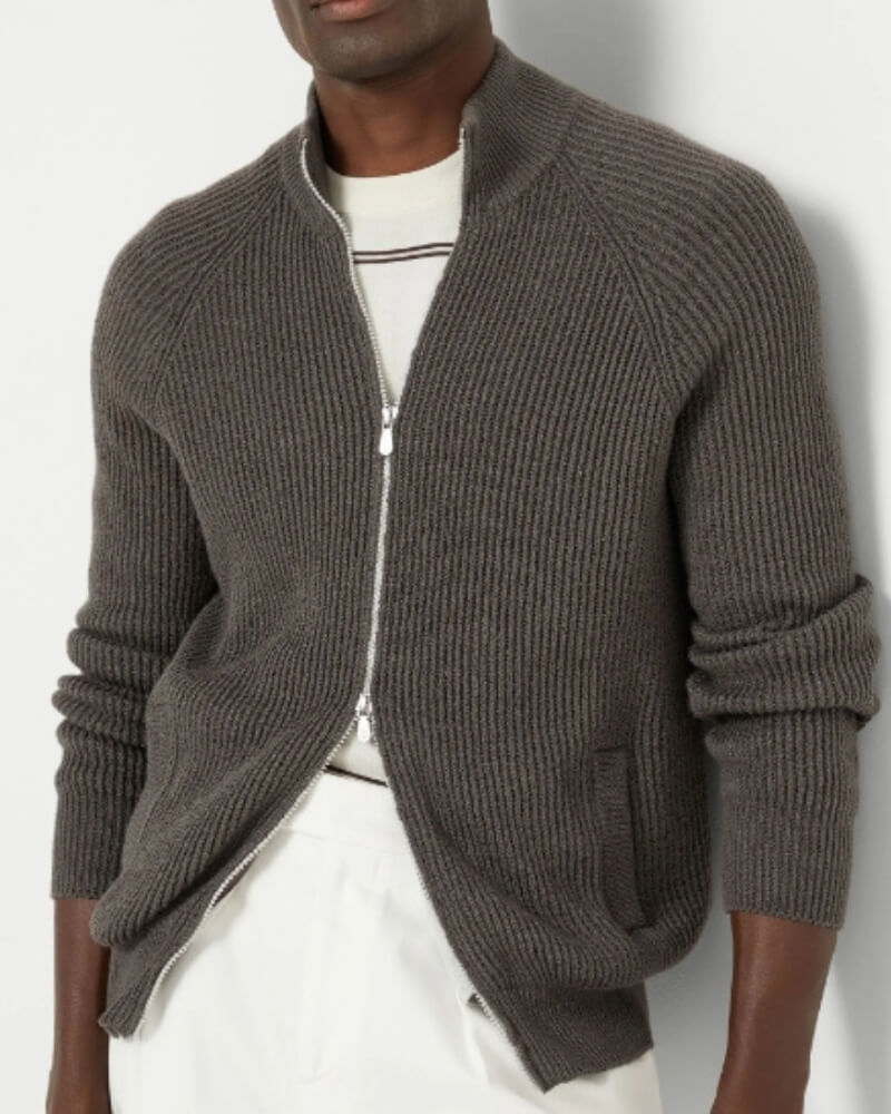 Luciano Full Zip Sweater